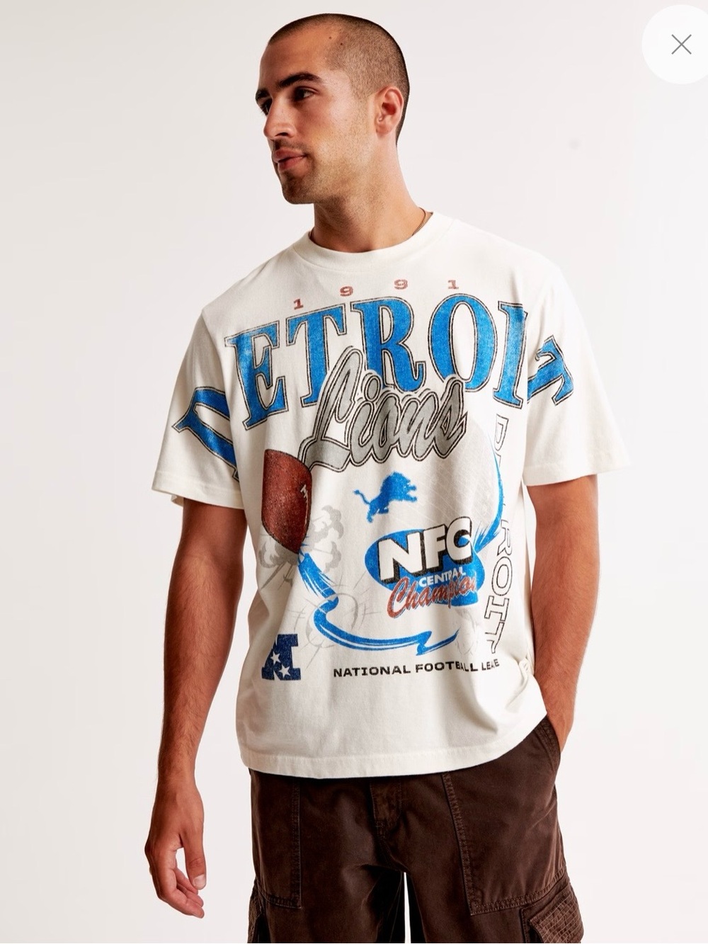 Detroit Lions Vintage-Inspired Graphic Tee